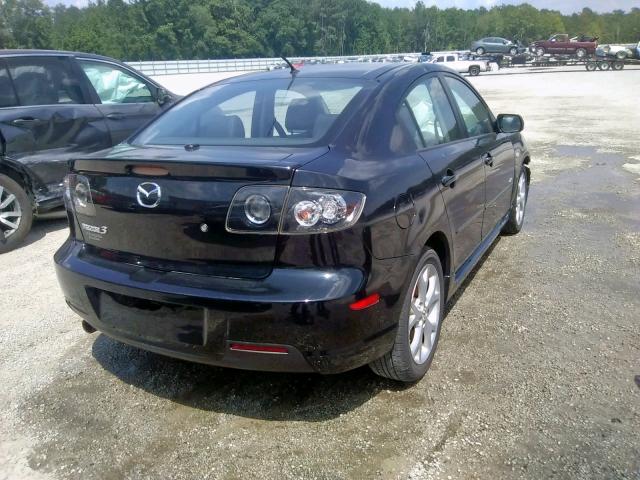 JM1BK323671710374 - 2007 MAZDA 3 S BLACK photo 4