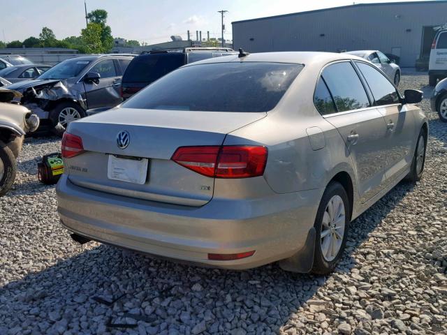 3VWLA7AJ5FM326339 - 2015 VOLKSWAGEN JETTA TDI TAN photo 4