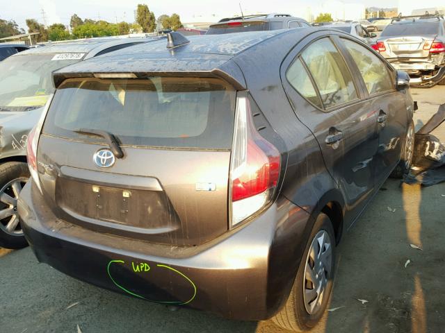 JTDKDTB34F1092075 - 2015 TOYOTA PRIUS C GRAY photo 4