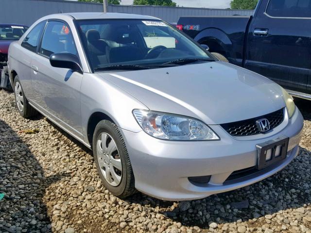 1HGEM22584L052254 - 2004 HONDA CIVIC SILVER photo 1