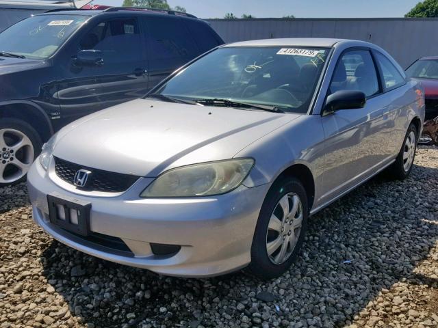 1HGEM22584L052254 - 2004 HONDA CIVIC SILVER photo 2