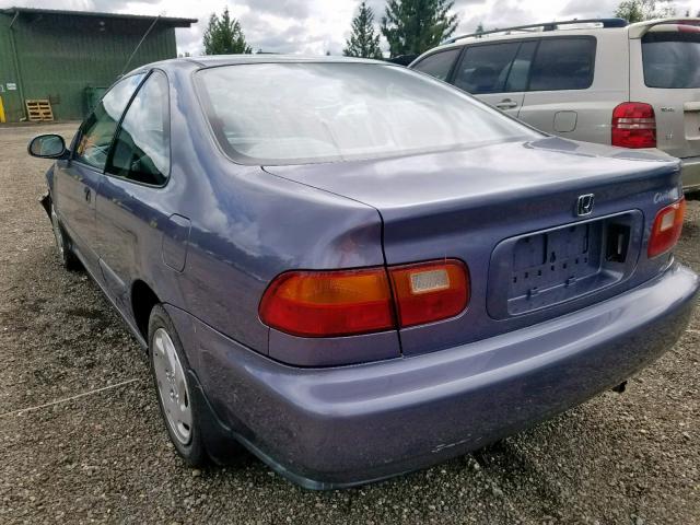 2HGEJ1121SH568377 - 1995 HONDA CIVIC EX GRAY photo 3