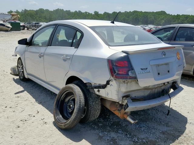 3N1BB61E27L726183 - 2007 NISSAN SENTRA SE- SILVER photo 3