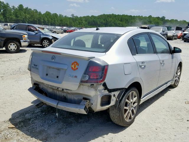 3N1BB61E27L726183 - 2007 NISSAN SENTRA SE- SILVER photo 4