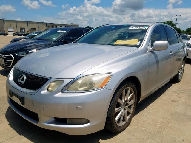 JTHBH96S165015809 - 2006 LEXUS GS 300 SILVER photo 2