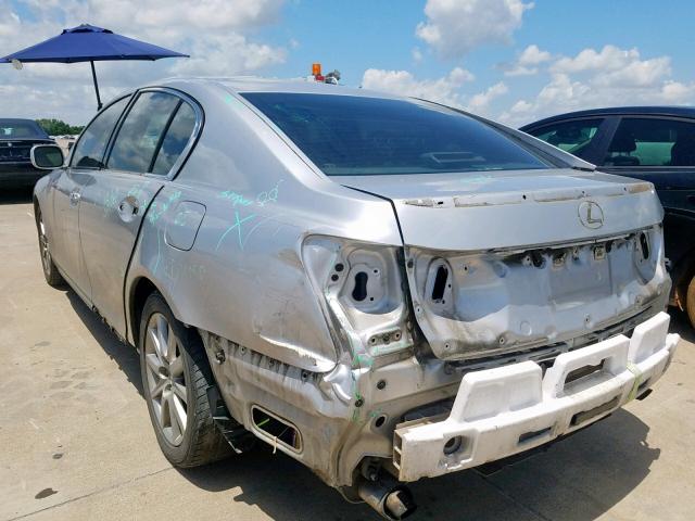 JTHBH96S165015809 - 2006 LEXUS GS 300 SILVER photo 3