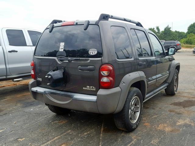 1J4GK38K76W140305 - 2006 JEEP LIBERTY RE GRAY photo 4