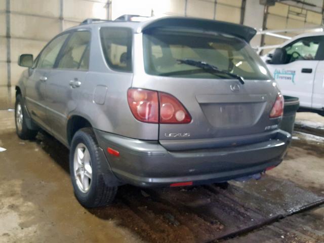 JT6HF10U3Y0117097 - 2000 LEXUS RX 300 GRAY photo 3