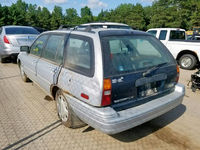 3FARP15J3RR115334 - 1994 FORD ESCORT LX GRAY photo 3