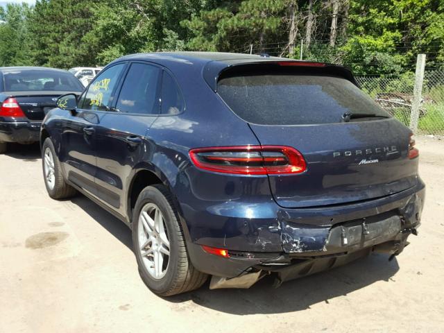 WP1AA2A50HLB04004 - 2017 PORSCHE MACAN BLUE photo 3