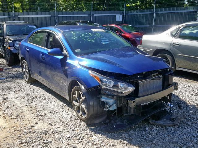 3KPF24AD1KE023231 - 2019 KIA FORTE FE BLUE photo 1