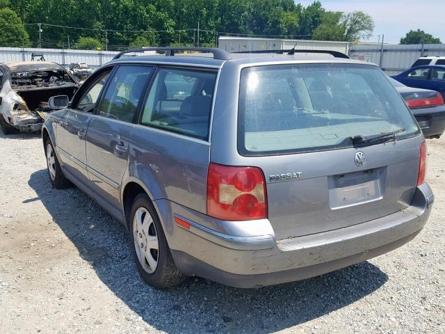 WVWVD63B24E083420 - 2004 VOLKSWAGEN PASSAT GLS GRAY photo 3