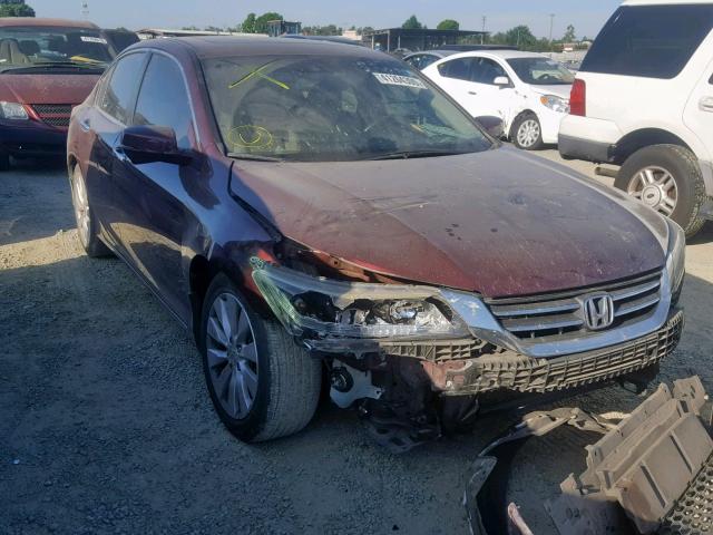 1HGCR2F84EA199553 - 2014 HONDA ACCORD EXL MAROON photo 1