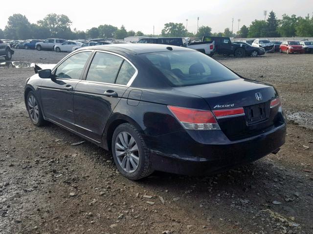 1HGCP2F81BA085382 - 2011 HONDA ACCORD EXL BLACK photo 3