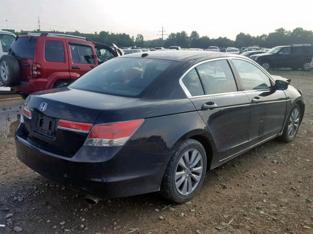 1HGCP2F81BA085382 - 2011 HONDA ACCORD EXL BLACK photo 4