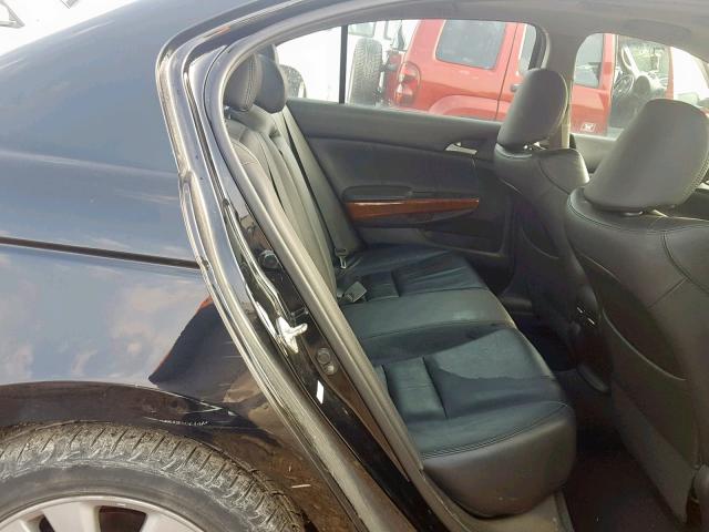 1HGCP2F81BA085382 - 2011 HONDA ACCORD EXL BLACK photo 6