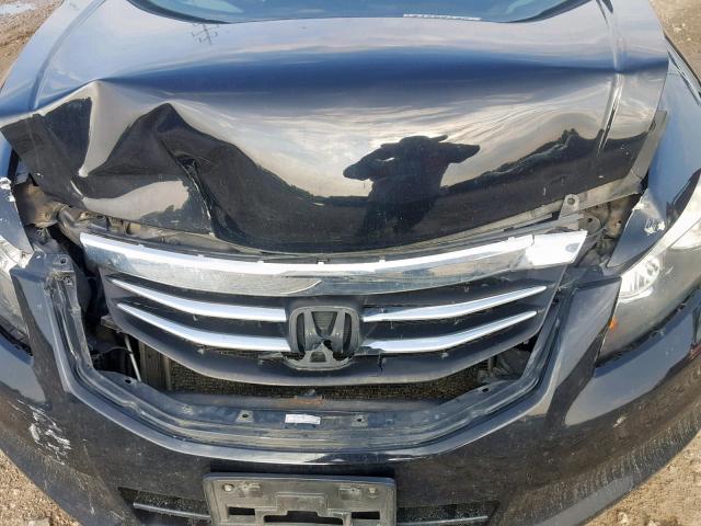 1HGCP2F81BA085382 - 2011 HONDA ACCORD EXL BLACK photo 7