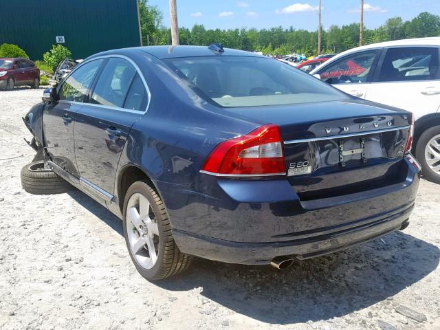 YV1992AH5A1131654 - 2010 VOLVO S80 T6 BLUE photo 3