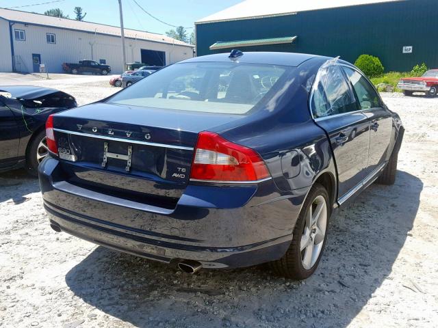 YV1992AH5A1131654 - 2010 VOLVO S80 T6 BLUE photo 4