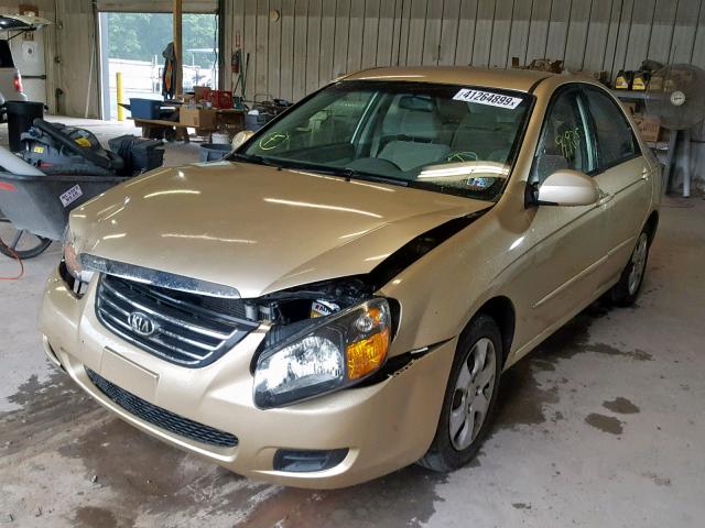 KNAFE222495652753 - 2009 KIA SPECTRA EX GOLD photo 2