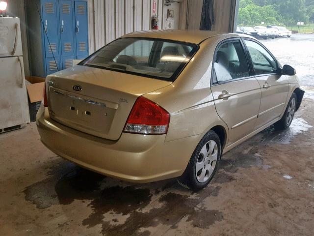 KNAFE222495652753 - 2009 KIA SPECTRA EX GOLD photo 4