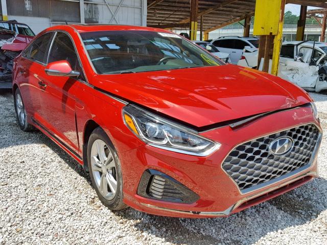 5NPE34AF4JH662711 - 2018 HYUNDAI SONATA SPO RED photo 1