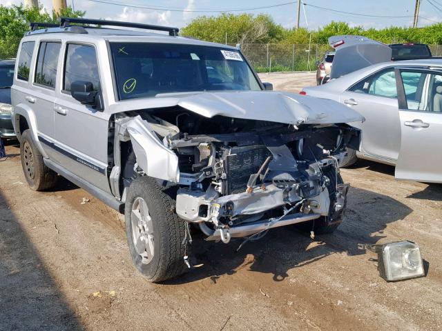 1J8HH48K16C357213 - 2006 JEEP COMMANDER SILVER photo 1