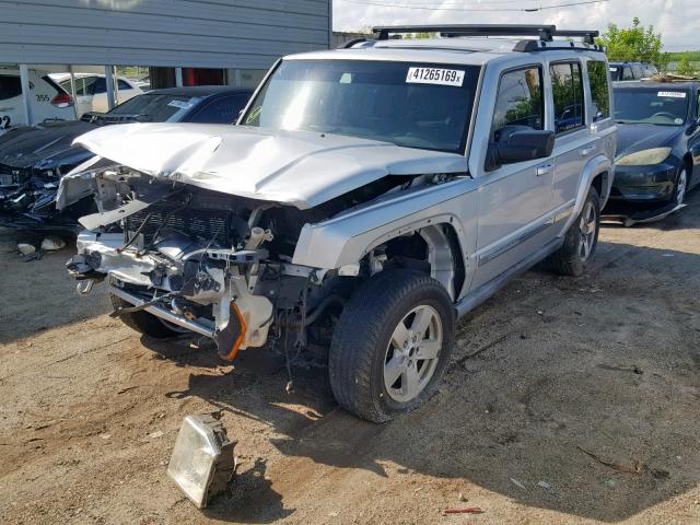 1J8HH48K16C357213 - 2006 JEEP COMMANDER SILVER photo 2