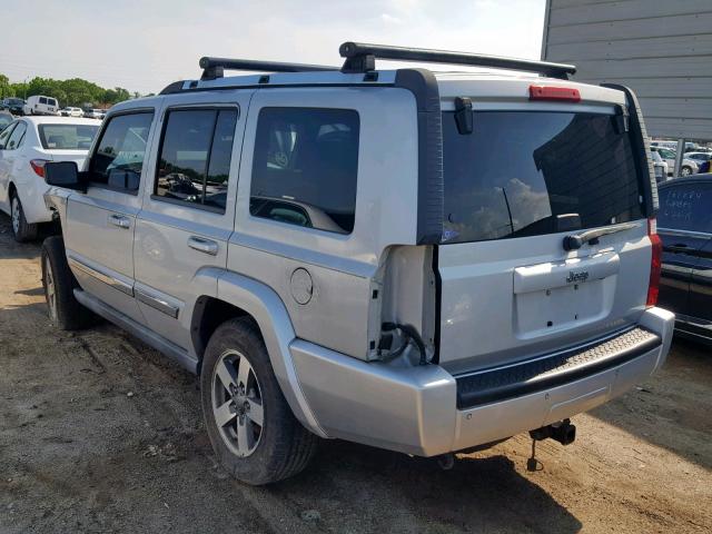 1J8HH48K16C357213 - 2006 JEEP COMMANDER SILVER photo 3