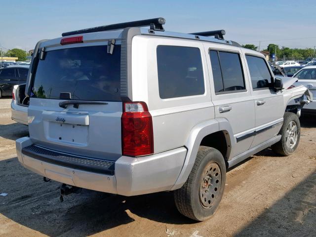 1J8HH48K16C357213 - 2006 JEEP COMMANDER SILVER photo 4