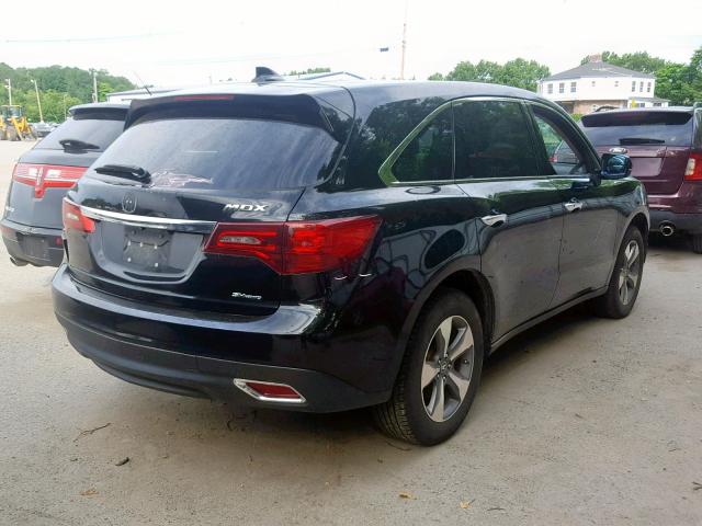 5FRYD4H24FB027523 - 2015 ACURA MDX BLACK photo 4