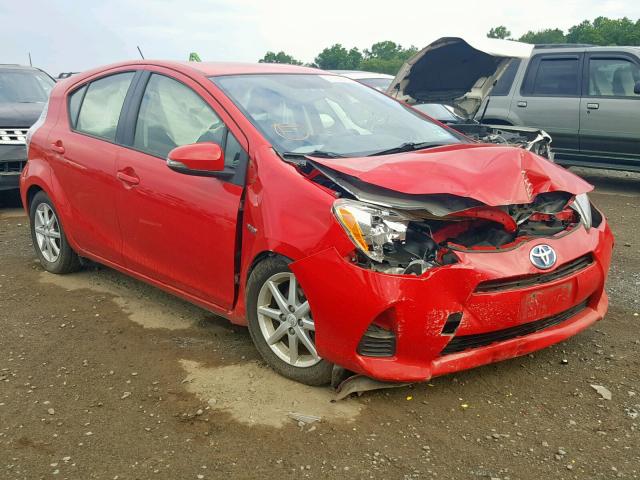 JTDKDTB39C1514756 - 2012 TOYOTA PRIUS C RED photo 1