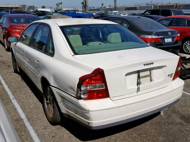 YV1TS92D221270690 - 2002 VOLVO S80 WHITE photo 3