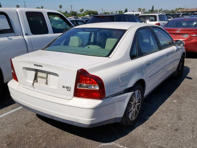 YV1TS92D221270690 - 2002 VOLVO S80 WHITE photo 4