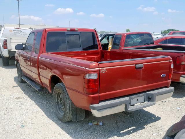 1FTYR44E12PA92087 - 2002 FORD RANGER SUP RED photo 3