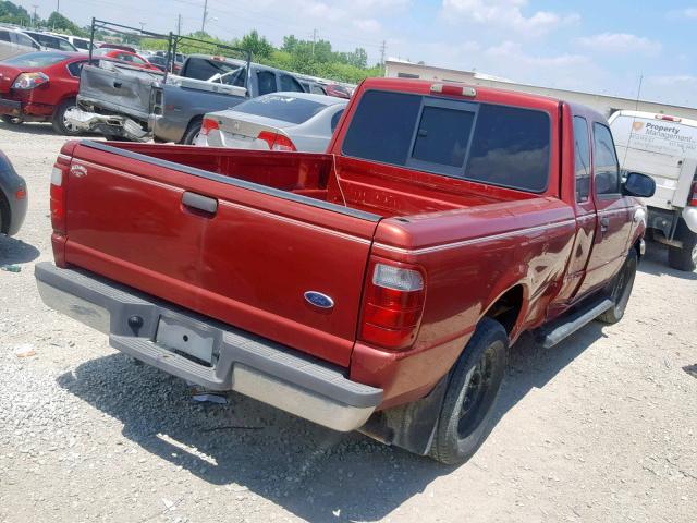 1FTYR44E12PA92087 - 2002 FORD RANGER SUP RED photo 4