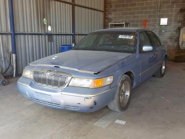 2MEFM75W0WX658611 - 1998 MERCURY GRAND MARQ BLUE photo 2