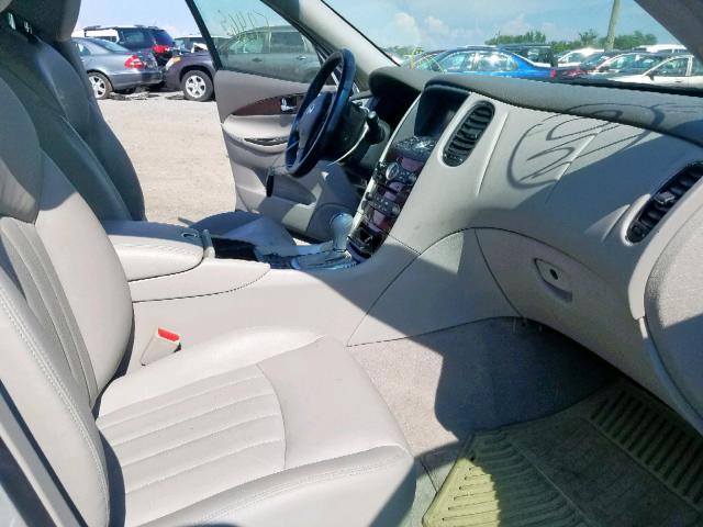 JN1AJ0HR8AM755981 - 2010 INFINITI EX35 BASE SILVER photo 5