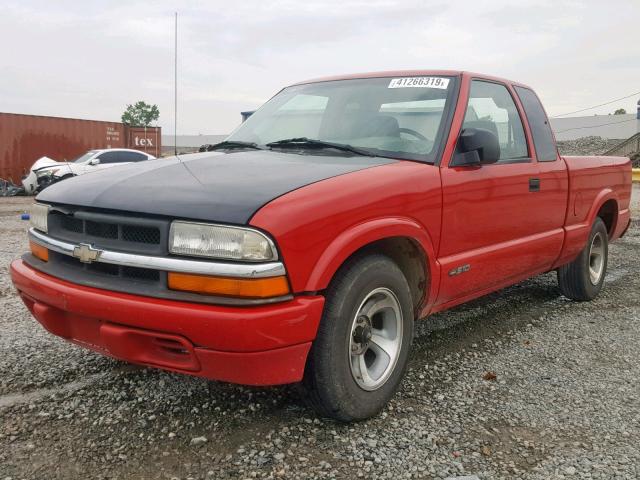 1GCCS19W5Y8237147 - 2000 CHEVROLET S TRUCK S1 RED photo 2