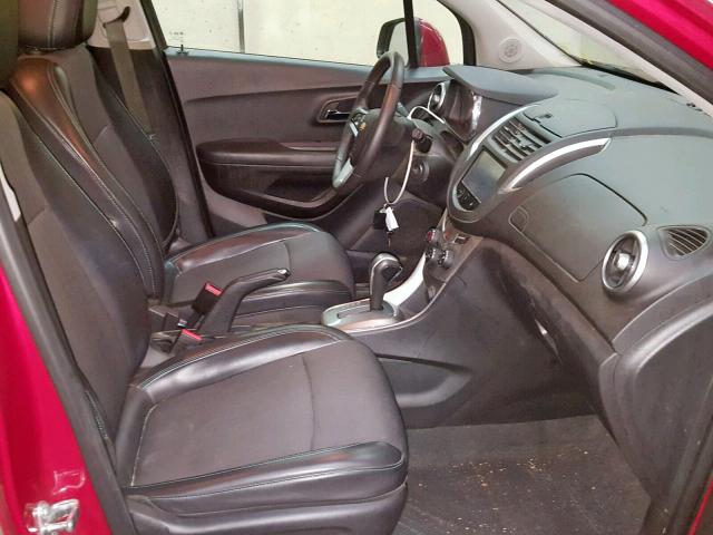 KL7CJLSB4FB170706 - 2015 CHEVROLET TRAX 1LT RED photo 5