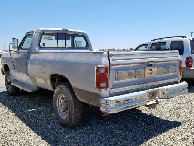 1B7KM2685LS604223 - 1990 DODGE W-SERIES W SILVER photo 3