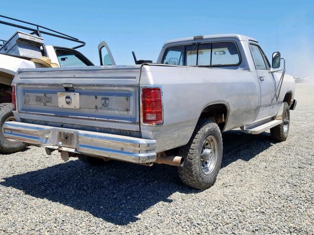 1B7KM2685LS604223 - 1990 DODGE W-SERIES W SILVER photo 4