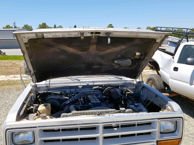 1B7KM2685LS604223 - 1990 DODGE W-SERIES W SILVER photo 7