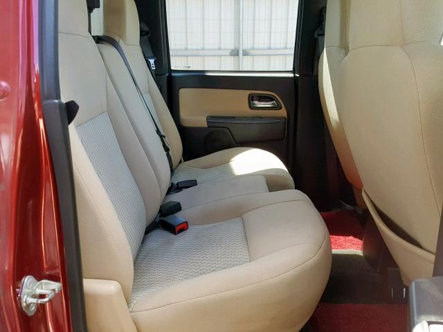 1GCDSCF95B8108315 - 2011 CHEVROLET COLORADO L RED photo 6