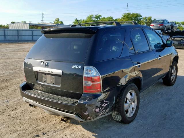 2HNYD18234H554180 - 2004 ACURA MDX BLACK photo 4