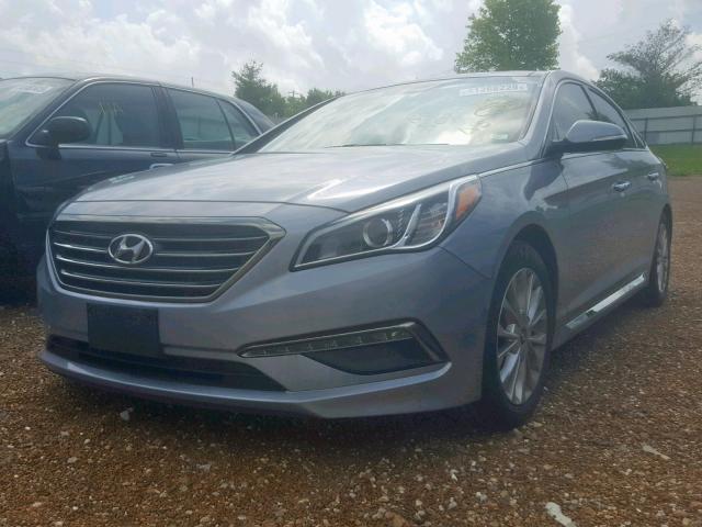 5NPE34AF1FH043636 - 2015 HYUNDAI SONATA SPO GRAY photo 2