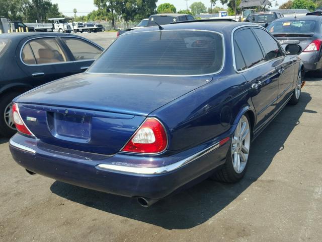 SAJWA73B44TG26270 - 2004 JAGUAR XJR S BLUE photo 4