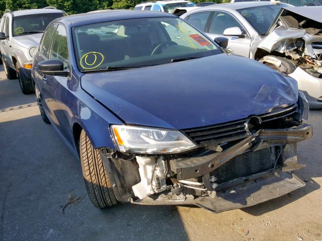 3VW2K7AJ4EM215322 - 2014 VOLKSWAGEN JETTA BASE 蓝色 照片 1