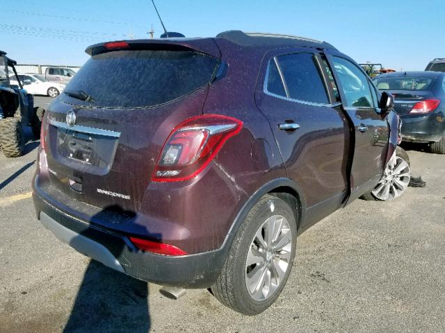 KL4CJASB9HB066975 - 2017 BUICK ENCORE PRE MAROON photo 4