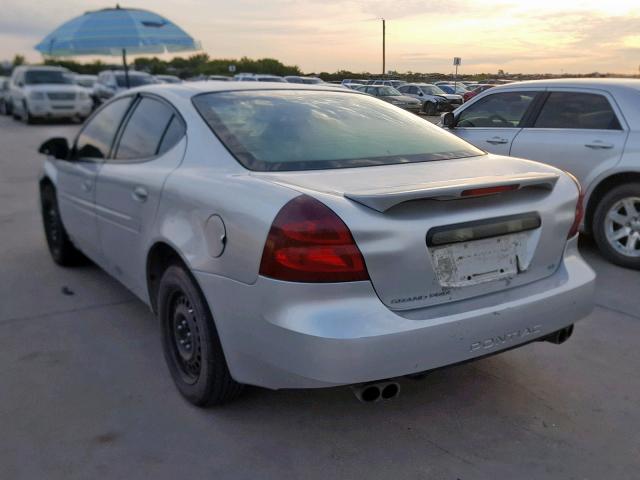 2G2WS522651347185 - 2005 PONTIAC GRAND PRIX SILVER photo 3